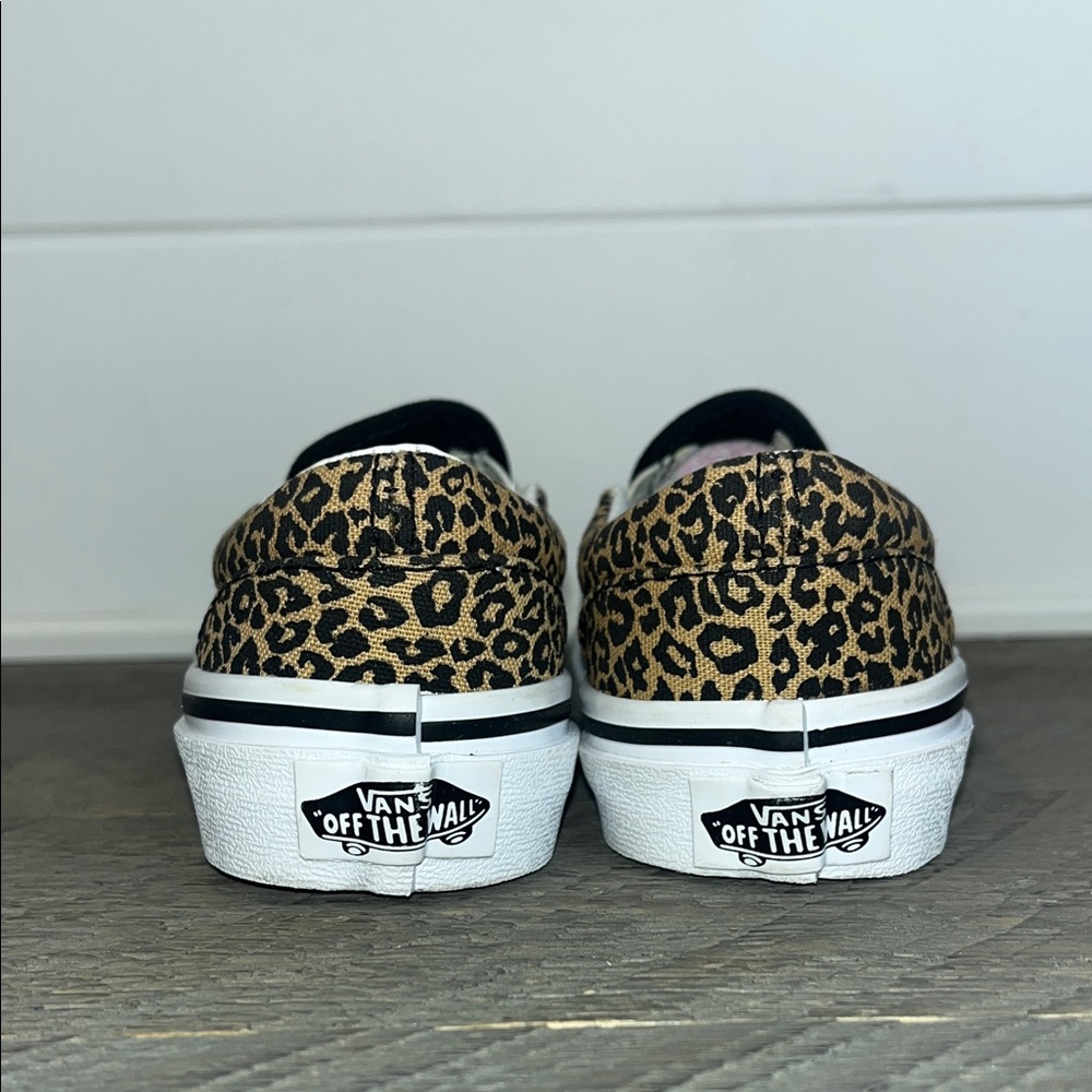Vans Kids Leopard Print Slip-On Sneakers Little Girls 10.5 -  Animal Print Retro - Picture 7 of 9